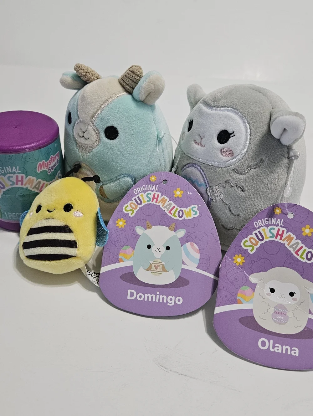 Miniature Squishmallows Olana, Domingo and a Factory Sealed Mystery Squishmallow